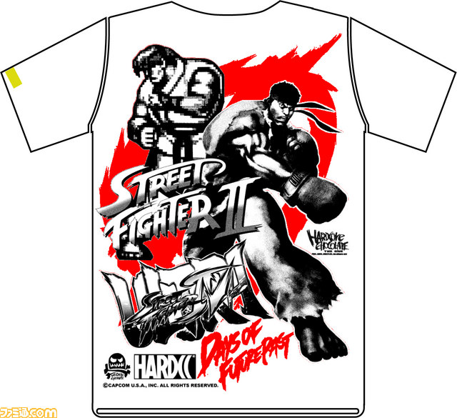 『ストII』と『ウルIV』、過去と現在が交錯する! 『ウルトラストリートファイターIV』とTシャツ界の悪童・コアチョコのコラボTシャツが登場_05