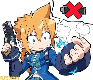 『蒼き雷霆 ガンヴォルト』累計12万ダウンロード突破を記念してLINEスタンプが配信開始_03