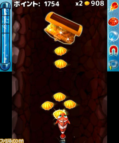 海底をスイスイ泳ぐ縦スクロールアクション『オーシャンランナー』が3DSで12月16日に配信!【動画あり】_02