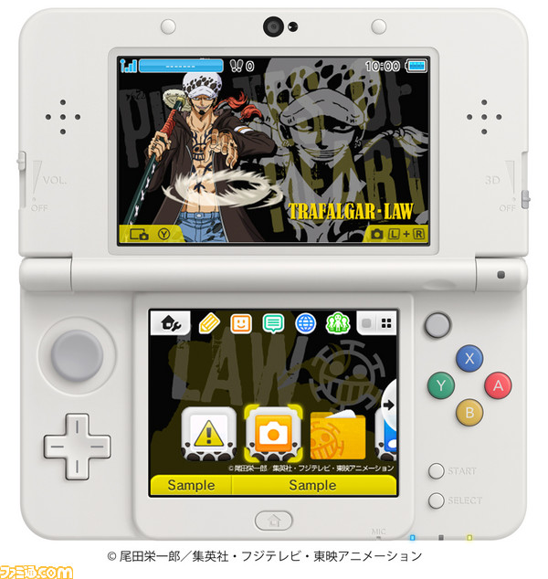 オペオペの実の能力者トラファルガー ローの描き下ろしイラストを使用したニンテンドー3ds用テーマが登場 ゲーム