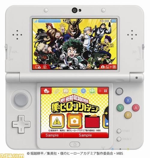 アニメ 僕のヒーローアカデミア のメインビジュアルを使用した3ds用テーマが登場 アニメ キャラクター