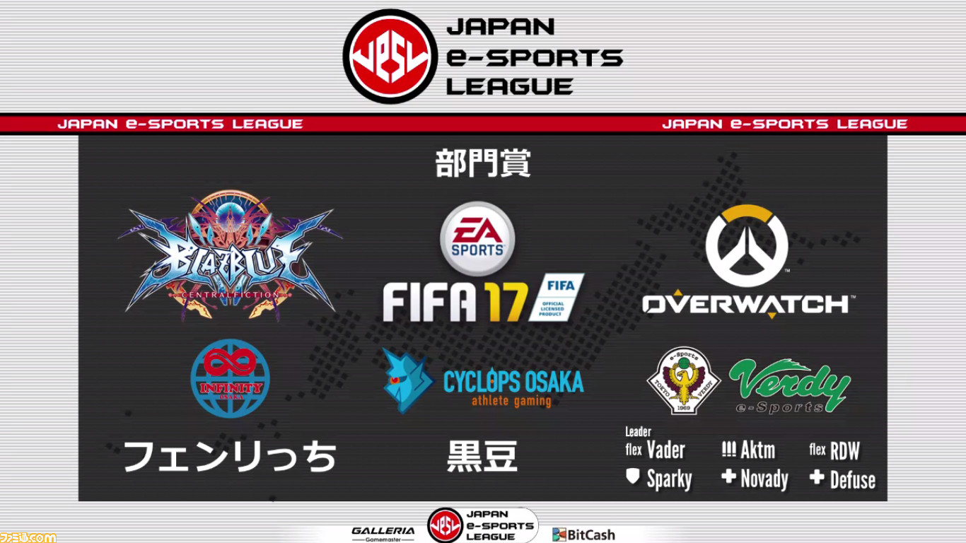 日本eスポーツリーグ Fifa 17 cf オーバーウォッチ によるリーグ戦を勝ち抜いた決勝大会出場チームが決定 ゲーム