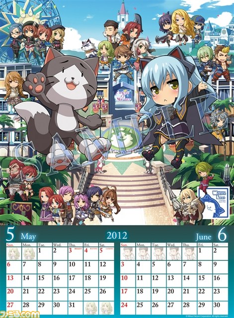 『英雄伝説 碧の軌跡』の2012年版壁掛けカレンダーが発売決定、予約注文が受付開始_05