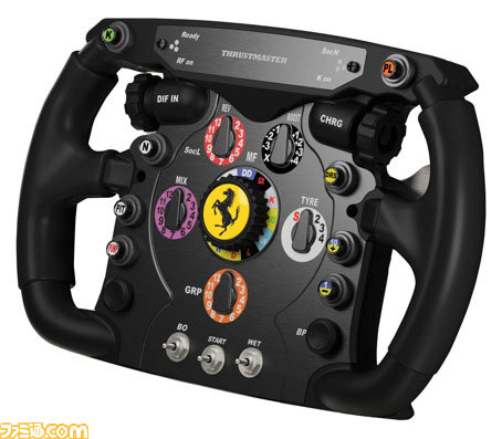 PS3用ハンドルコントローラ“Ferrari F1 Wheel Integral T500”発売 