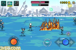 【iPhoneおすすめアプリ】地味な“棒人間”で派手に暴れろ！『Cartoon Wars: Gunner』_04