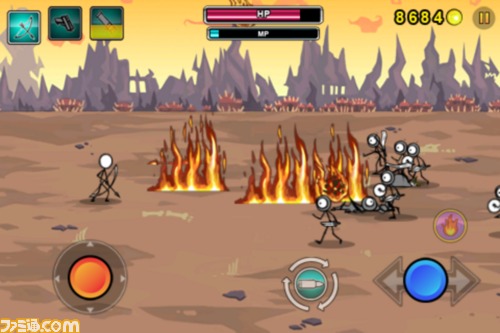【iPhoneおすすめアプリ】地味な“棒人間”で派手に暴れろ！『Cartoon Wars: Gunner』_07