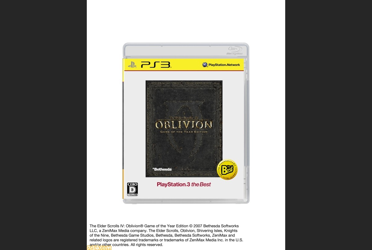 Psp The Best Ps3 The Best 12年4月のラインアップが公開 Oblivion Goty Edition などが登場 ファミ通 Com Psp The Best Ps3 The Best 12年4月のラインアップが公開 Oblivion Goty Edition などが登場 ファミ通 Com