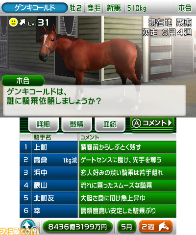 【G1グランプリ通信】第1回：本格派競争馬育成シミュレーションゲームがニンテンドー3DSに登場_07