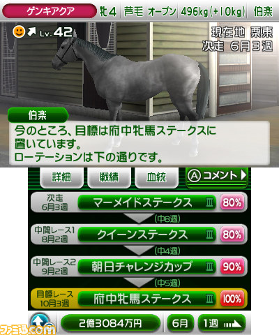 【G1グランプリ通信】第1回：本格派競争馬育成シミュレーションゲームがニンテンドー3DSに登場_22