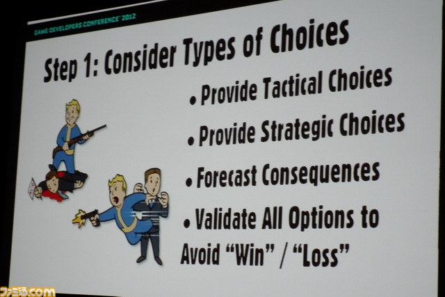 賢い選択肢の作りかた――『Fallout: New Vegas』の場合【GDC 2012】_03