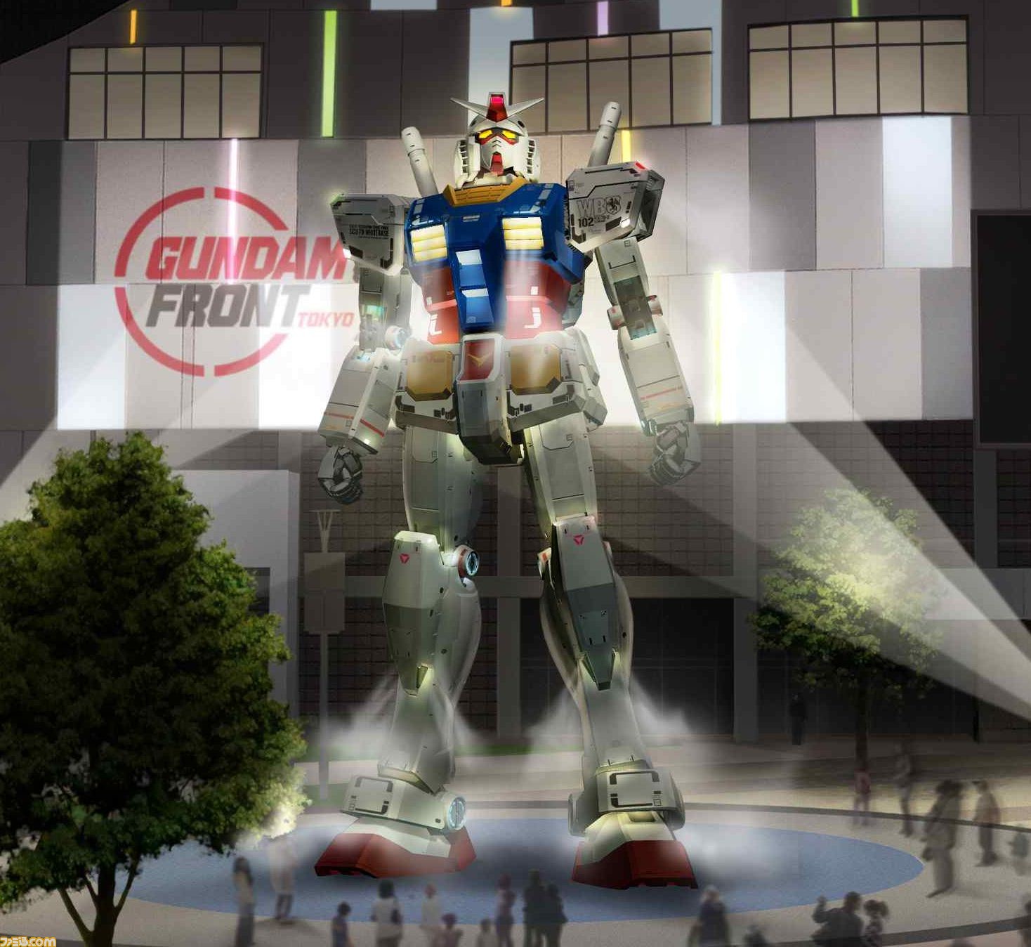 ガンダムフロント東京 新感覚のガンダム立像演出を公開 最新施設情報も ファミ通 Com