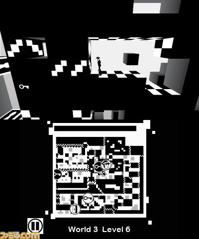 白と黒の世界を反転させて進む新感覚のパズルゲーム『SHIFTING WORLD 白と黒の迷宮』が発売_01