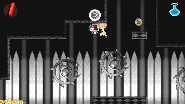 PS Vita用ソフト『ドクロ』の天地を反転させる“エントランス”ステージを公開_01