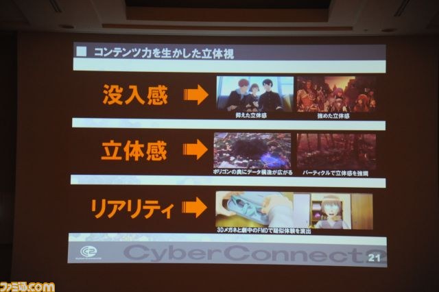 『ドットハック セカイの向こうに』心地よい3D立体視を実現したサイバーコネクトツー流秘伝の技を解説【CEDEC 2012】_17
