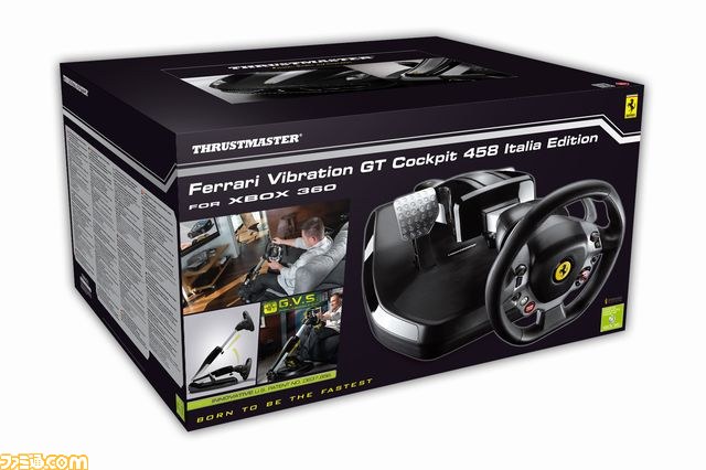 Ferrariのオフィシャルライセンスを取得したXbox 360向けステアリングホイール+ペダルセットがMSYから登場_01