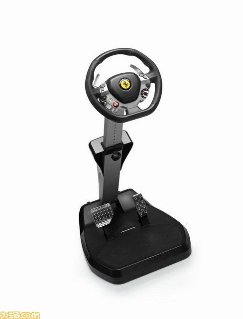 Ferrariのオフィシャルライセンスを取得したXbox 360向けステアリングホイール+ペダルセットがMSYから登場_04