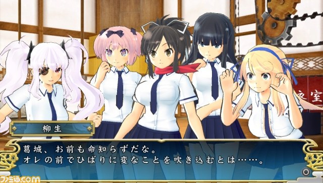 『閃乱カグラ SHINOVI VERSUS -少女達の証明-』の国立半蔵学院メンバー5人が公開_01