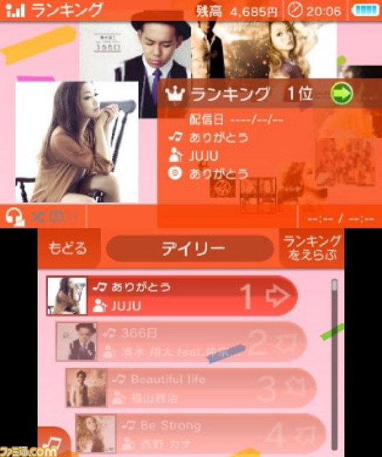 ニンテンドー3dsで最新音楽が楽しめる レコチョク が本日よりスタート ファミ通 Com ニンテンドー3dsで最新音楽が楽しめる レコチョク が本日よりスタート ファミ通 Com