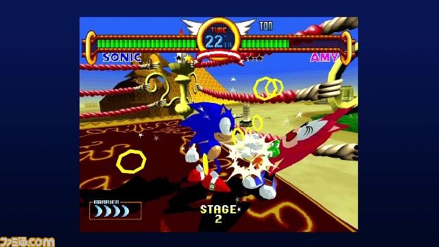“ソニック”シリーズのキャラクターによる3D対戦格闘、『ソニック・ザ・ファイターズ』プレイインプレッション_02