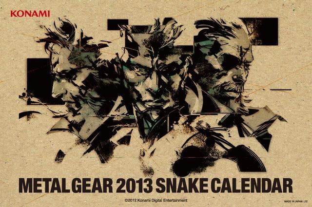 ヘビ年には スネーク が似合う メタルギア 13 スネーク カレンダー が12月17日に発売 ファミ通 Com