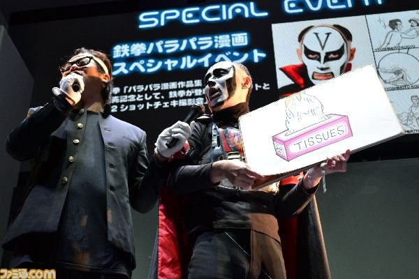 “東京ジョイポリス”にて鉄拳のパラパラマンガが先行上映、鉄拳とのツーショット撮影会も実施_05
