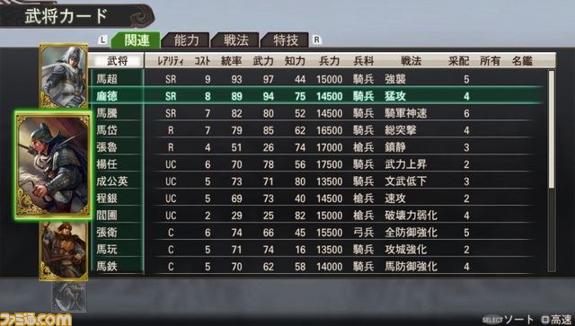 PS Vita版『三國志12』本日発売！　過去に配信された武将くじの限定配信もスタート_08