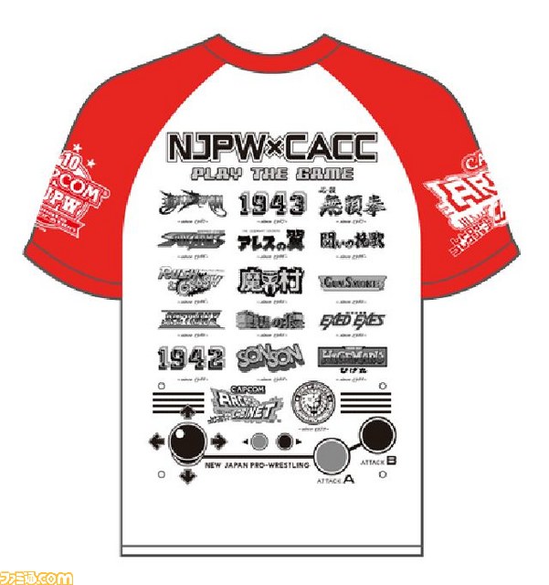 カプコン 新日本プロレスによるコラボtシャツ第10弾に カプコン アーケード キャビネット が登場 ファミ通 Com