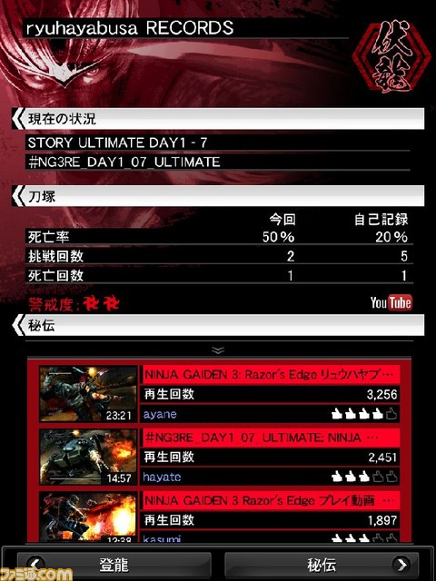 『NINJA GAIDEN 3：Razor's Edge』の新登場ヒロイン“かすみ”と“紅葉”のアクション、Xbox 360版専用のSmartGlass機能を紹介_04