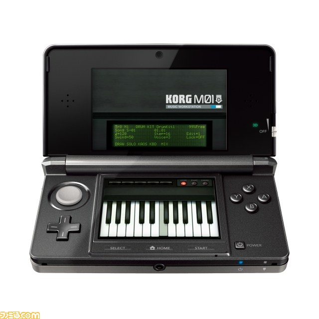 KORG M01D』あの“KORG”がニンテンドー3DSダウンロード用ソフト