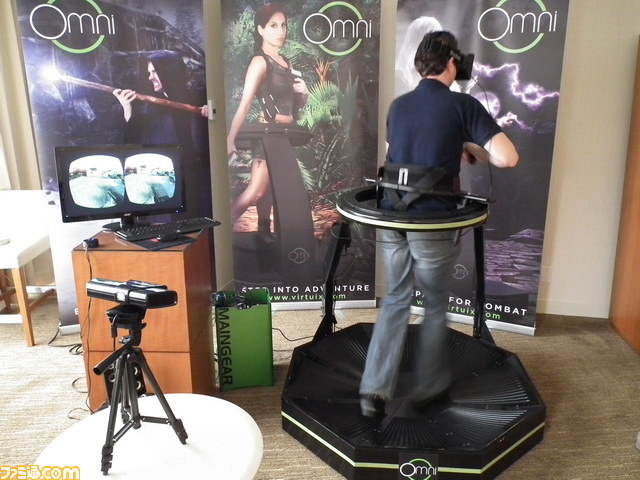 ゲーム世界を自分の足でリアルに“歩く”。究極のVRマシン“Omni”を体験してきた！【E3 2013】_03
