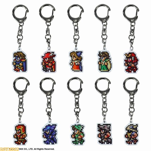 FF」のドット絵がキーホルダーに。29種セットを数量限定で9月