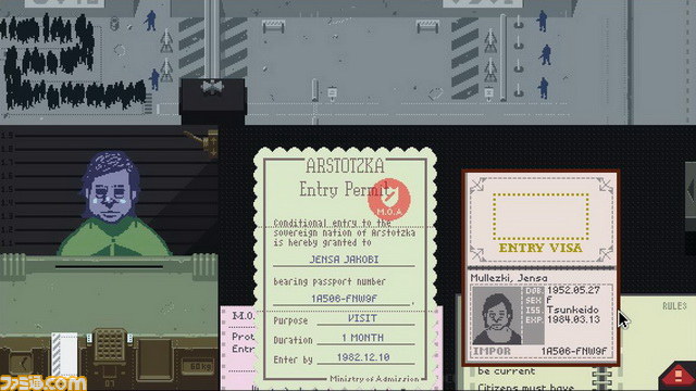 架空の共産国で入国審査官になるインディーゲーム『Papers, Please』で