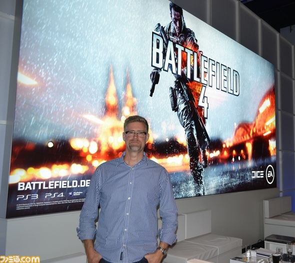 エレクトロニック・アーツの人気FPSシリーズ最新作『バトルフィールド4』の開発を手掛けるDICEのクリエイティブ・ディレクターLars Gustavsson氏にミニインタビュー【gamescom2013】_01