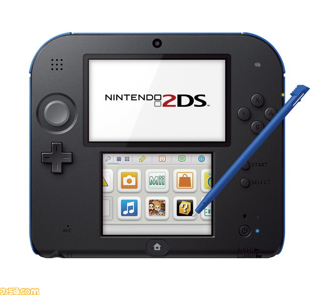 ニンテンドー3ds用ソフトが2dモードで動作するニンテンドー2dsが北米で発表 10月12日発売 価格は129 99ドル 海外ゲームニュース ファミ通 Com