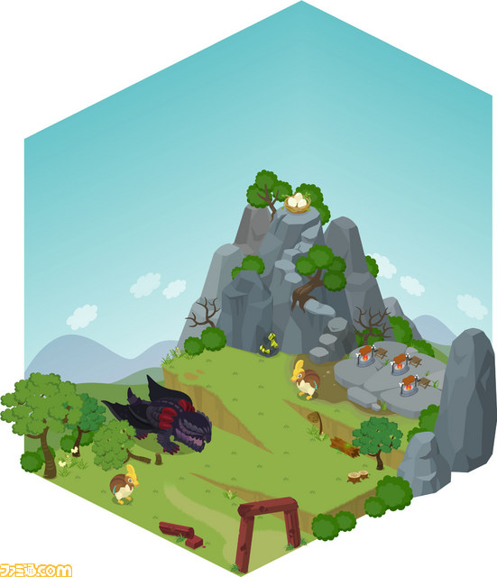 『モンスターハンター4』のエリアが“アメーバピグ”にオープン、ピグアイテムやコラボエリアが登場_10