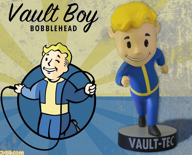 『フォールアウト3』マスコットキャラ“Vault-Boy”ボブルヘッド7種セットが登場！_06