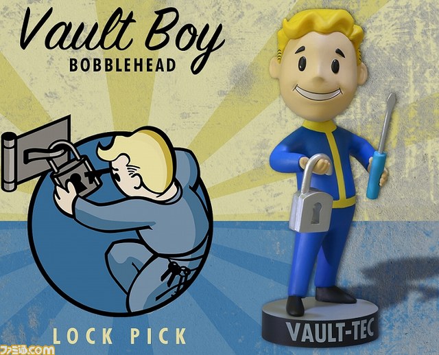 『フォールアウト3』マスコットキャラ“Vault-Boy”ボブルヘッド7種セットが登場！_07