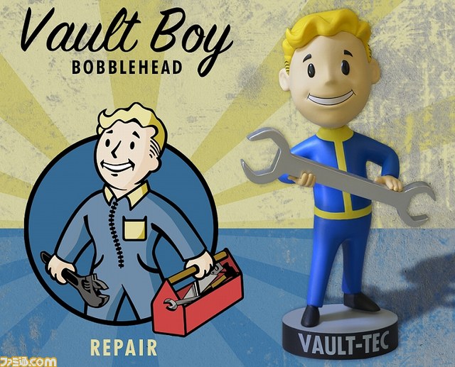 『フォールアウト3』マスコットキャラ“Vault-Boy”ボブルヘッド7種セットが登場！_08