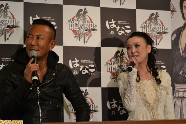 『龍が如く 維新!』“居酒屋はなこ”とのコラボメニューの試食会が実施 オリジナル龍馬像もお披露目_01