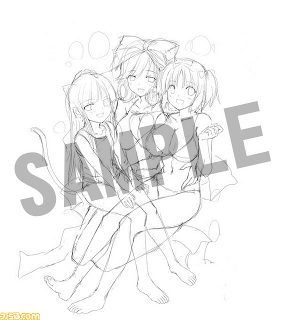 『閃乱カグラ2 –真紅-』“店舗別購入特典”描き下ろしイラストのラフ画が公開_05