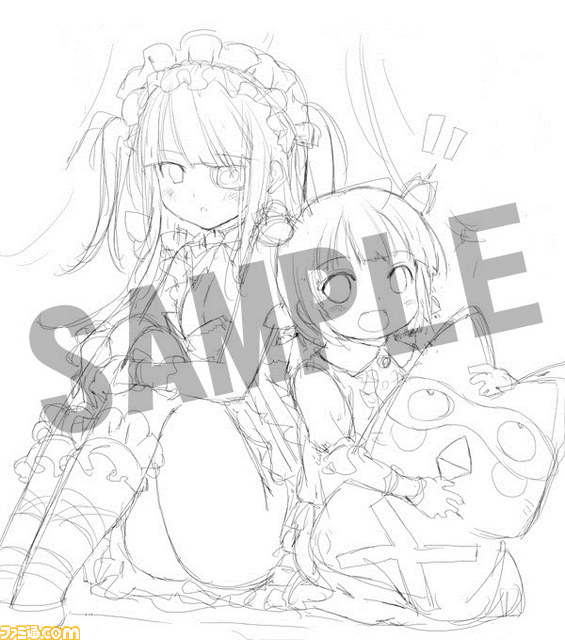 『閃乱カグラ2 –真紅-』“店舗別購入特典”描き下ろしイラストのラフ画が公開_07