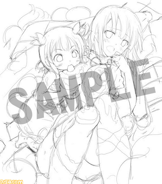 『閃乱カグラ2 –真紅-』“店舗別購入特典”描き下ろしイラストのラフ画が公開_08