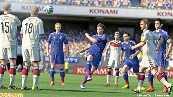 『ワールドサッカー ウイニングイレブン 2014 蒼き侍の挑戦』の3DS版体験版が配信開始、PS3版体験版は4月24日配信_03