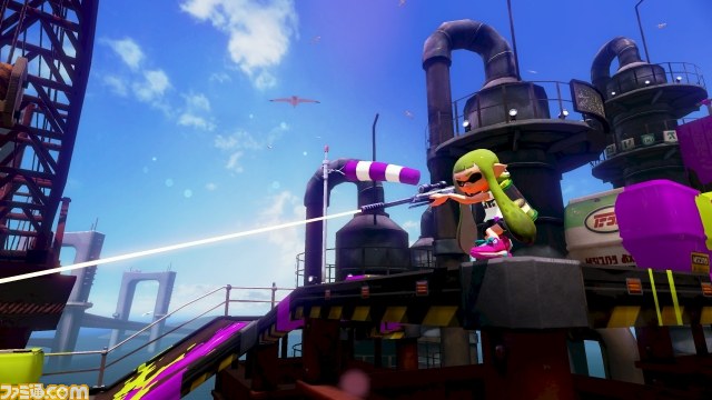 『Splatoon（スプラトゥーン）』主人公は“イカ”！？　インクで地面を塗って戦う新スタイルのTPSタイトルがWii Uに登場【E3 2014】_04