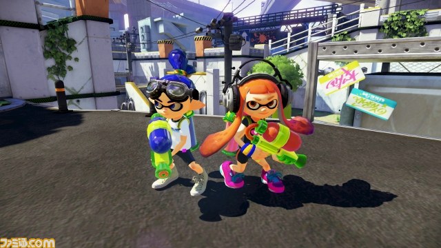 『Splatoon（スプラトゥーン）』主人公は“イカ”！？　インクで地面を塗って戦う新スタイルのTPSタイトルがWii Uに登場【E3 2014】_08