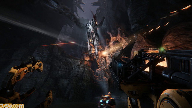 新モンスターは空飛ぶ巨大イカ怪獣！　モンスターと4人のハンターが対戦する大作『Evolve』に2体目のモンスターが発表【E3 2014】_06
