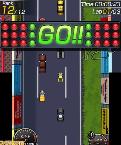 懐かしの 見下ろし型 のレースゲーム ガチャレーシング が7月2日より3dsで配信開始 体験版は6月25日より ファミ通 Com 懐かしの 見下ろし型 のレースゲーム ガチャレーシング が7月2日より3dsで配信開始 体験版は6月25日より ファミ通 Com