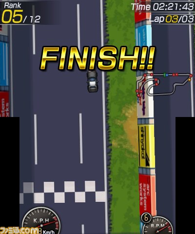 懐かしの 見下ろし型 のレースゲーム ガチャレーシング が7月2日より3dsで配信開始 体験版は6月25日より ファミ通 Com 懐かしの 見下ろし型 のレースゲーム ガチャレーシング が7月2日より3dsで配信開始 体験版は6月25日より ファミ通 Com