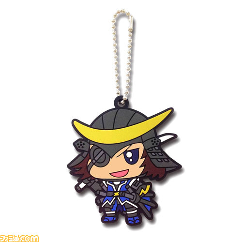 戦国BASARA4』の武将たちがデフォルメイラストのラバーマスコットに