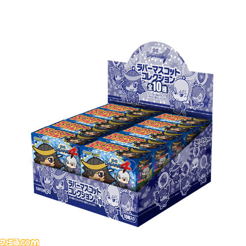 戦国BASARA4』の武将たちがデフォルメイラストのラバーマスコットに